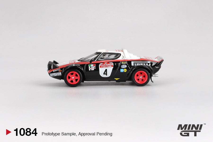 Lancia Stratos HF #4 1978 Rally Sanremo Winner - Mini Gt - Scala 1/64 MGT01084-L