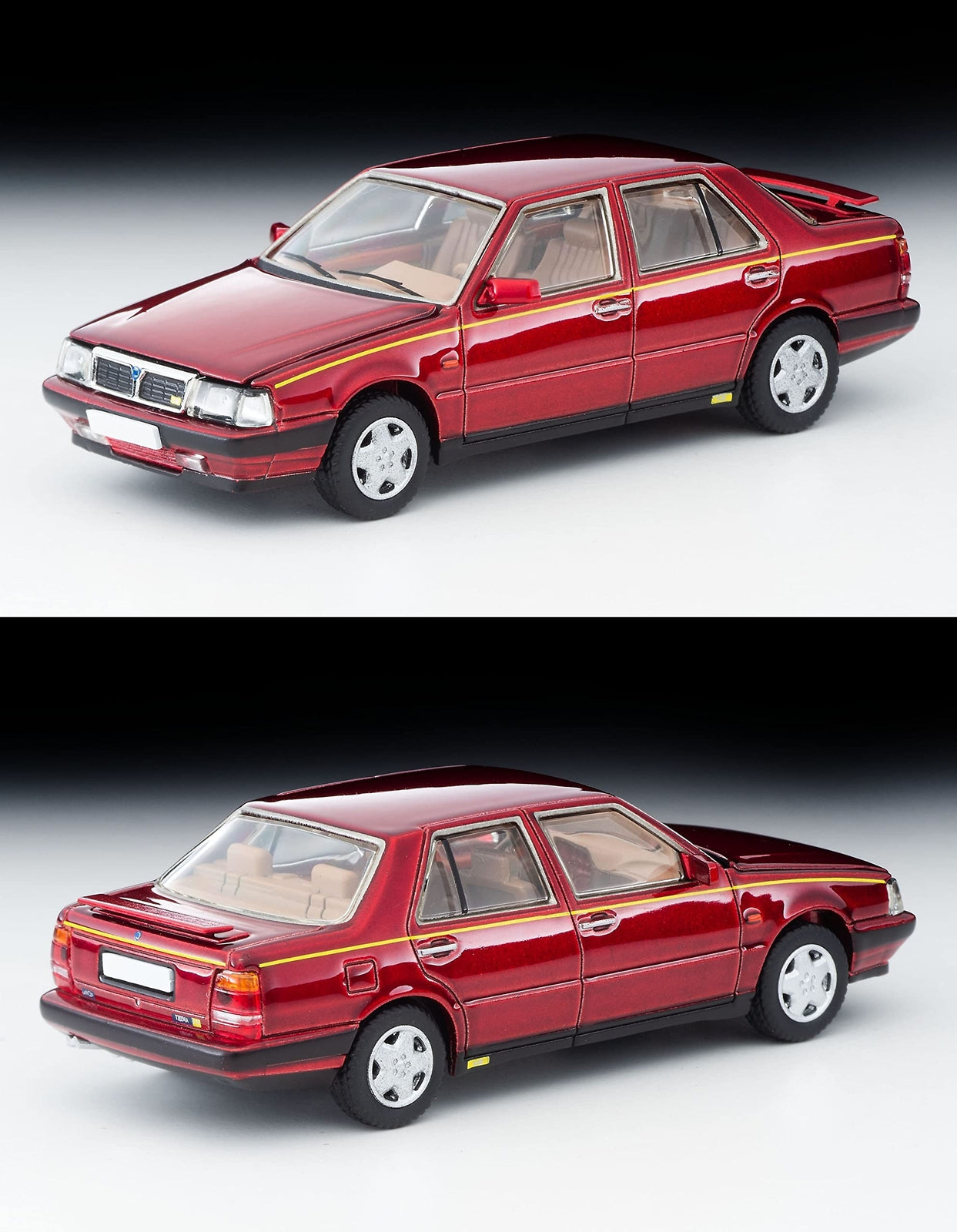 Lancia Thema 8.32 Phase I Red - Tomytec Tomica Limited Vintage Neo - Scala 1/64 LV-N277a