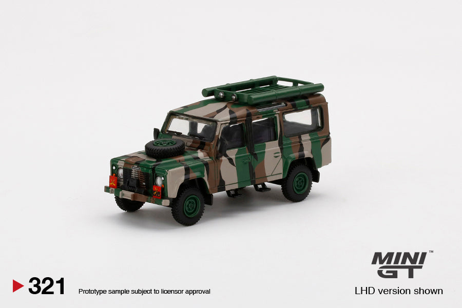 Land Rover Defender 110 Malaysian Army - Mini GT - Scala 1/64 MGT00321-R