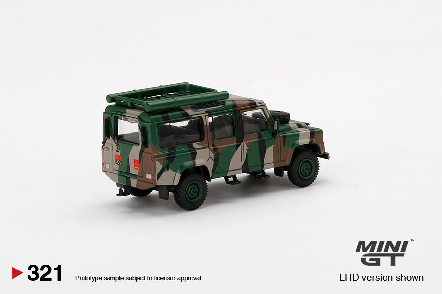 Land Rover Defender 110 Malaysian Army - Mini GT - Scala 1/64 MGT00321-R