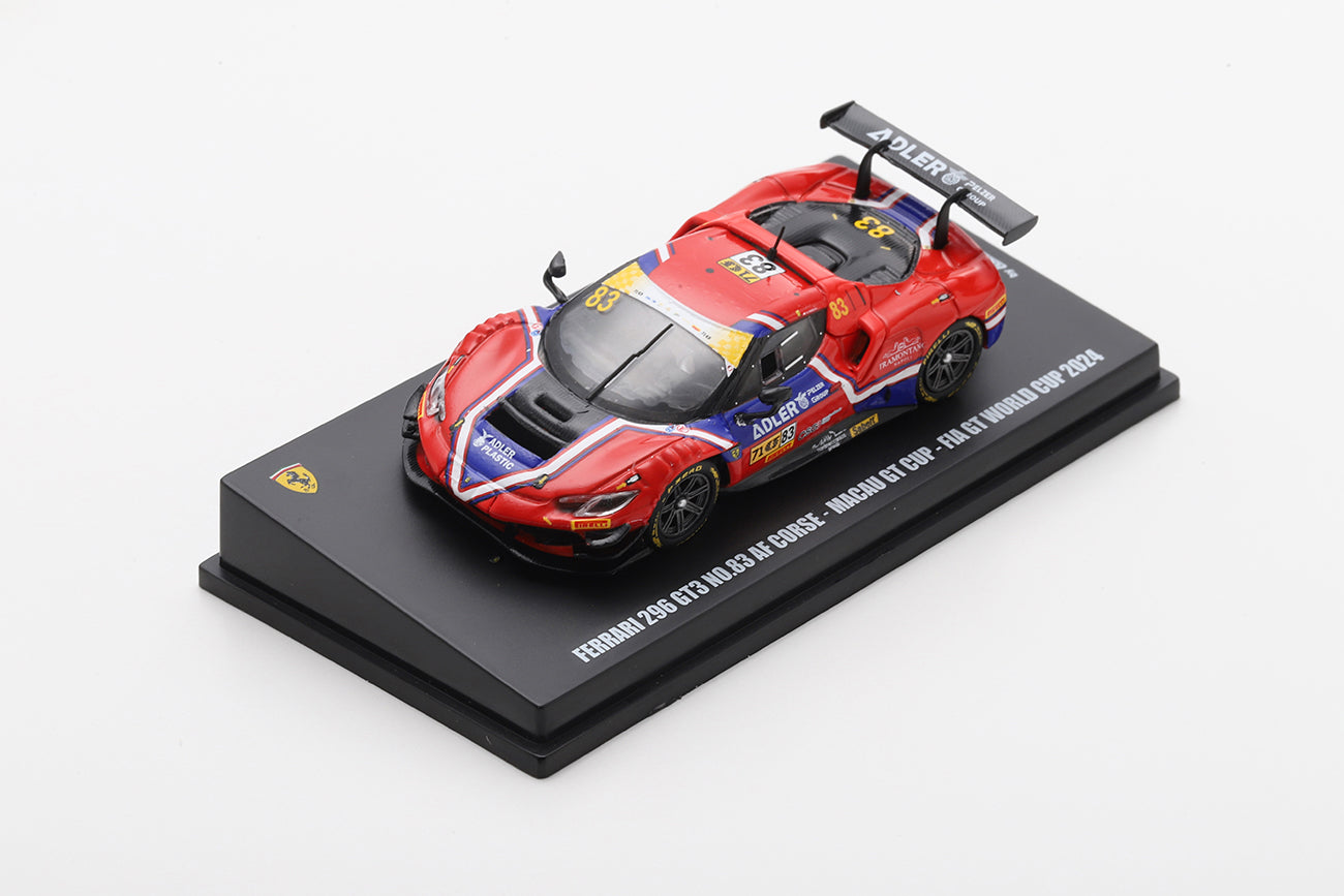 Ferrari 296 GT3 AF-CORSE Macau GT Cup – FIA GT World Cup 2024 #83 - Looksmart - Scala 1/64 LS64014
