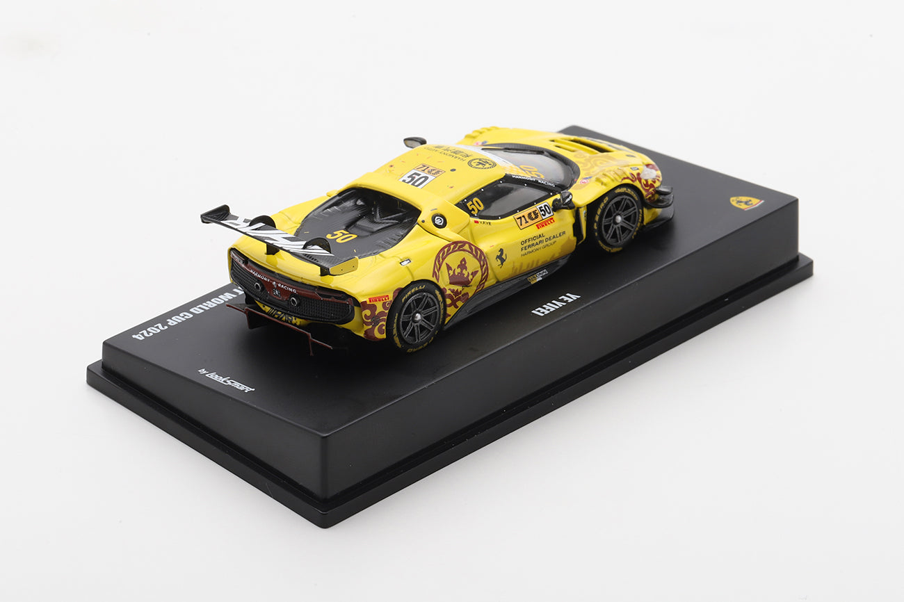 Ferrari 296 GT3 Harmony Racing Macau GT Cup – FIA GT World Cup 2024 #50 - Looksmart - Scala 1/64 LS64012