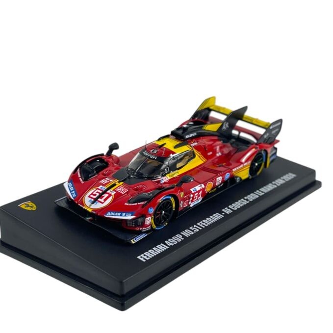 Ferrari 499P 3rd 24h Le Mans 2024 #51 - Looksmart - Scala 1/64 LS64006LM