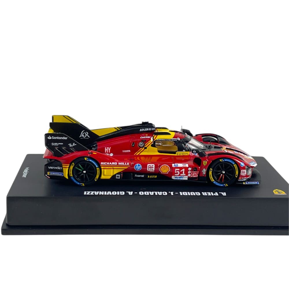 Ferrari 499P 3rd 24h Le Mans 2024 #51 - Looksmart - Scala 1/64 LS64006LM