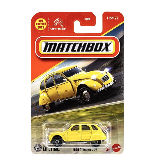 1970 Citroen 2CV #115 Long Card - Matchbox - Scala 1/64 Circa