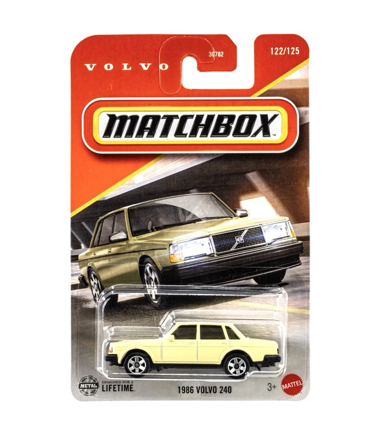 1986 Volvo 240 #122 Long Card - Matchbox - Scala 1/64 Circa
