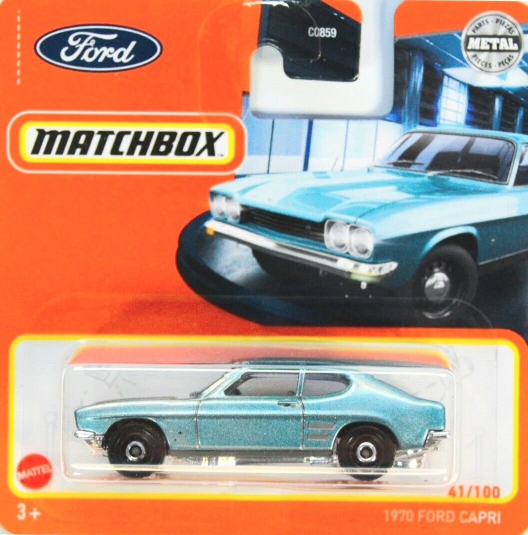 Ford Capri 1970 Light Blue #41 - Matchbox - Scala 1/64 Circa