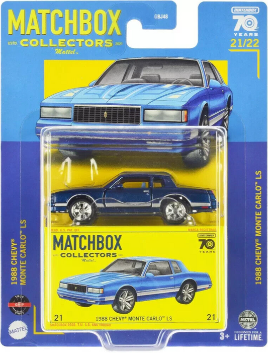 Chevrolet Monte Carlo LS 1988 #21 - Matchbox Collectors - Scala 1/64 Circa