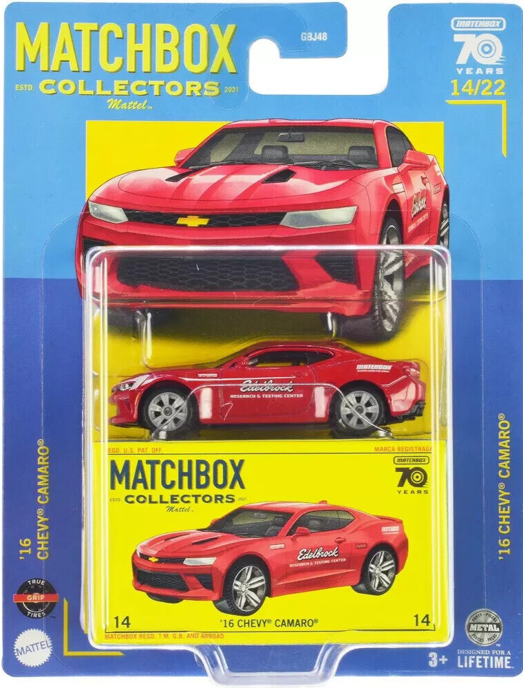 Chevrolet Camaro Edelbrock 2016 #14 - Matchbox Collectors - Scala 1/64 Circa