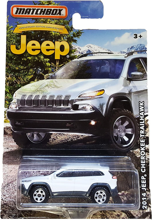 Jeep Cherokee Trailhawk Blanco 2014 - Matchbox - Escala 1/64 Aprox