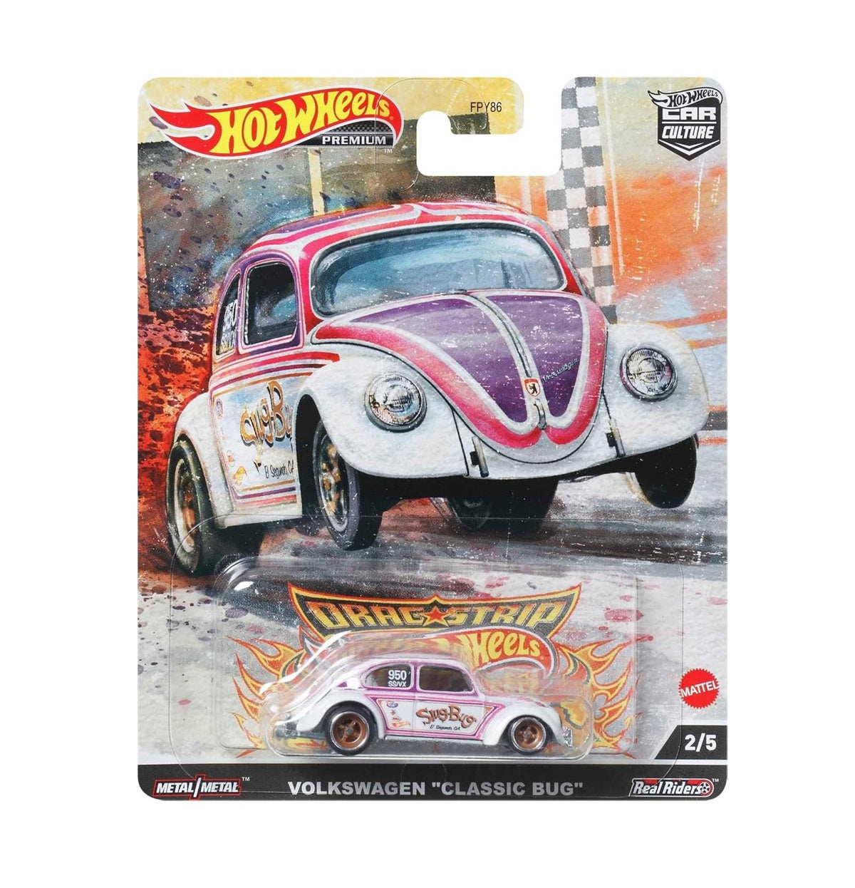 Volkswagen "Classic Bug" - Series Car Culture Drag Strip - Hot Wheels Premium - Scala 1/64