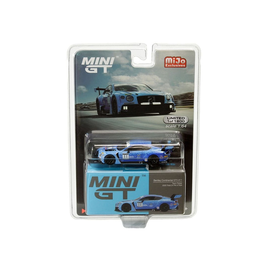 Bentley Continental GT3 #11 2020 Total 24 Hrs of Spa Mijo Exclusive - Mini GT - Scala 1/64 MGT00335-MJ