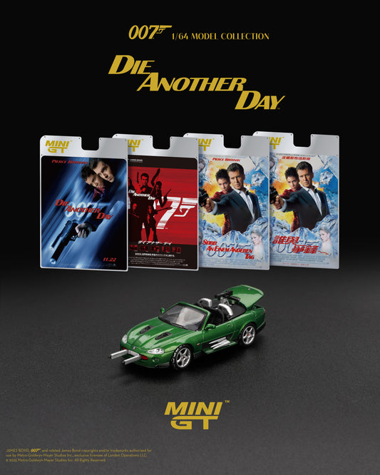 Jaguar XKR Die Another Day movie 007 James Bond - Mini GT - Scala 1/64 MGT00908-007E  English Packaging