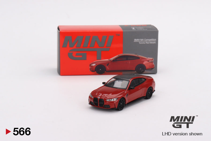 BMW M4 Competition (G82) Toronto Red Metallic - Mini GT - Scala 1/64 MGT00566-L