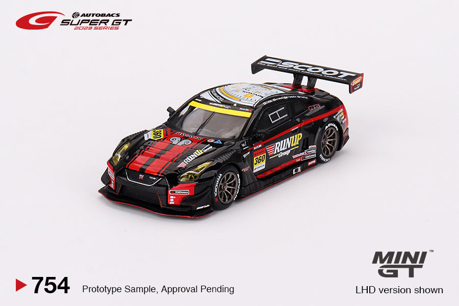 Nissan GT-R Nismo GT3 #360 "RUNUP RIVAUX GT-R" TOMEI SPORTS 2023 Super GT Series - Mini GT - Scala 1/64 MGT00754-BL