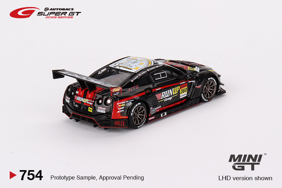 Nissan GT-R Nismo GT3 #360 "RUNUP RIVAUX GT-R" TOMEI SPORTS 2023 Super GT Series - Mini GT - Scala 1/64 MGT00754-BL