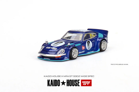 Datsun Fairlady Z Blue - KAIDO HOUSE Mini GT - Scala 1/64 KHMG024