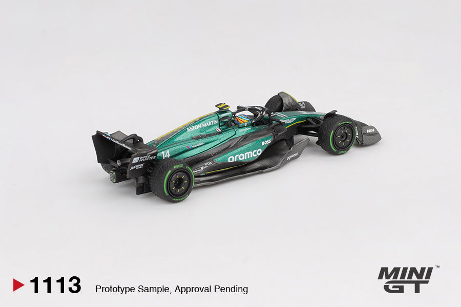 Aston Martin AMR24 #14 Fernando Alonso - 2024 F1 2024 Canadian GP - Mini Gt - Scala 1/64 MGT01113-L