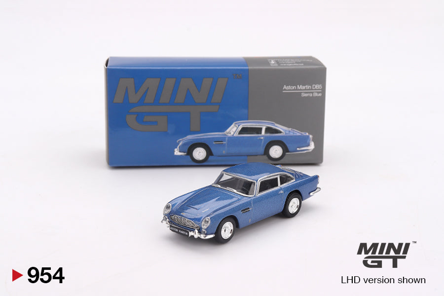 Aston Martin DB5 Sierra Blue (LHD) - Mini GT - Scala 1/64 MGT00954-L