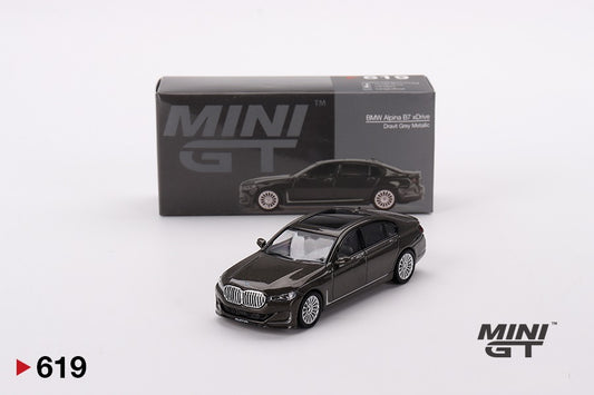 BMW Alpina B7 xDrive Dravit Grey Metallic - Mini GT - Scala 1/64 MGT00619 RHD