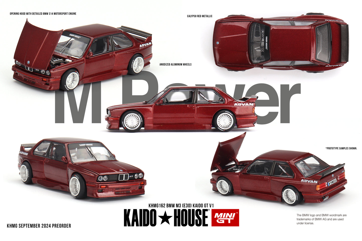 BMW M3 (E30) Kaido GT V1 - KAIDO HOUSE Mini GT - Scala 1/64 KHMG162