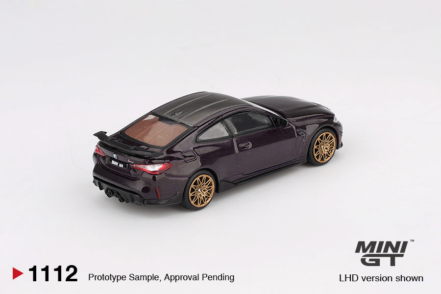 BMW M4 M-Performance (G82) Daytona Violet - Mini Gt - Scala 1/64 MGT01112-L
