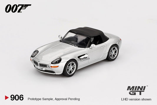 Mini GT - BMW Z8 - CHINESE BLISTER - The World is not Enough 1999 007 James Bond Series- Scala 1/64 MGT00906-007TC