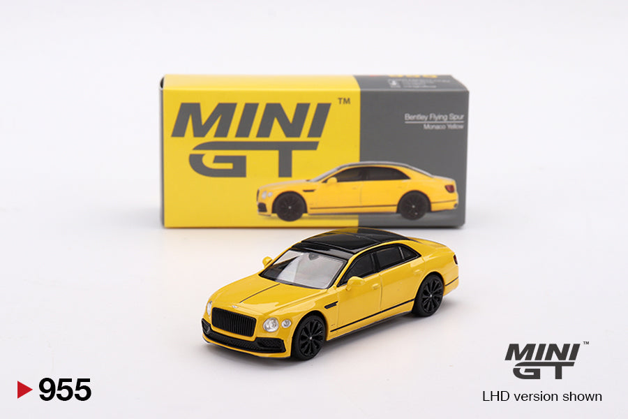 Bentley Flying Spur Monaco Yellow - Mini GT - Scala 1/64 MGT00955-L