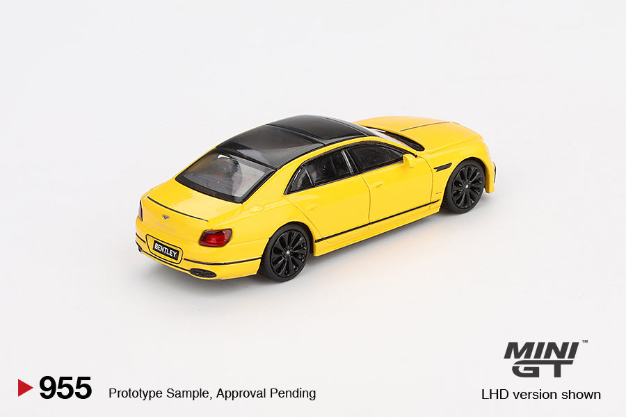 Bentley Flying Spur Monaco Yellow - Mini GT - Scala 1/64 MGT00955-L