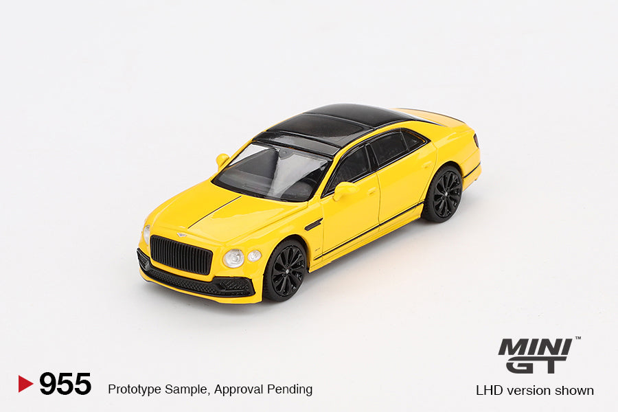 Bentley Flying Spur Monaco Yellow - Mini GT - Scala 1/64 MGT00955-L
