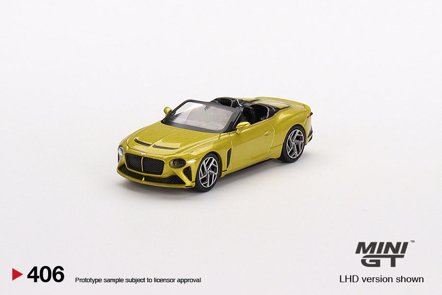 Bentley Mulliner Bacalar Yellow Flame - Mini GT - Scala 1/64 MGT00406-L