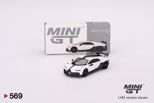 Bugatti Chiron Pur Sport White - Mini GT - Scala 1/64 MGT00569