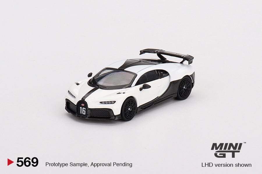 Bugatti Chiron Pur Sport White - Mini GT - Scala 1/64 MGT00569