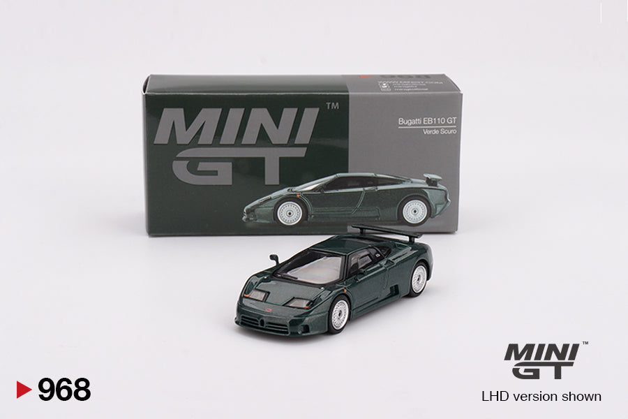 Bugatti EB110 GT Verde Scuro - Mini GT - Scala 1-64 MGT00968-L