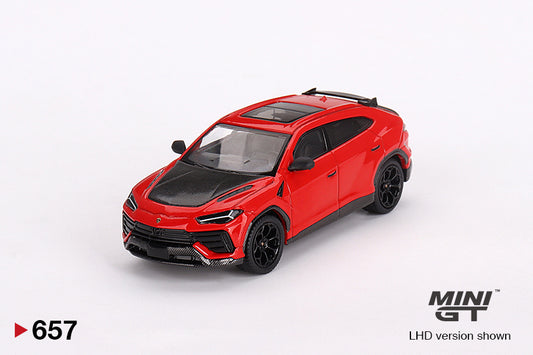 Lamborghini Urus Performante Rosso Mars RDH - Mini GT - Scala 1/64 MGT00657-R