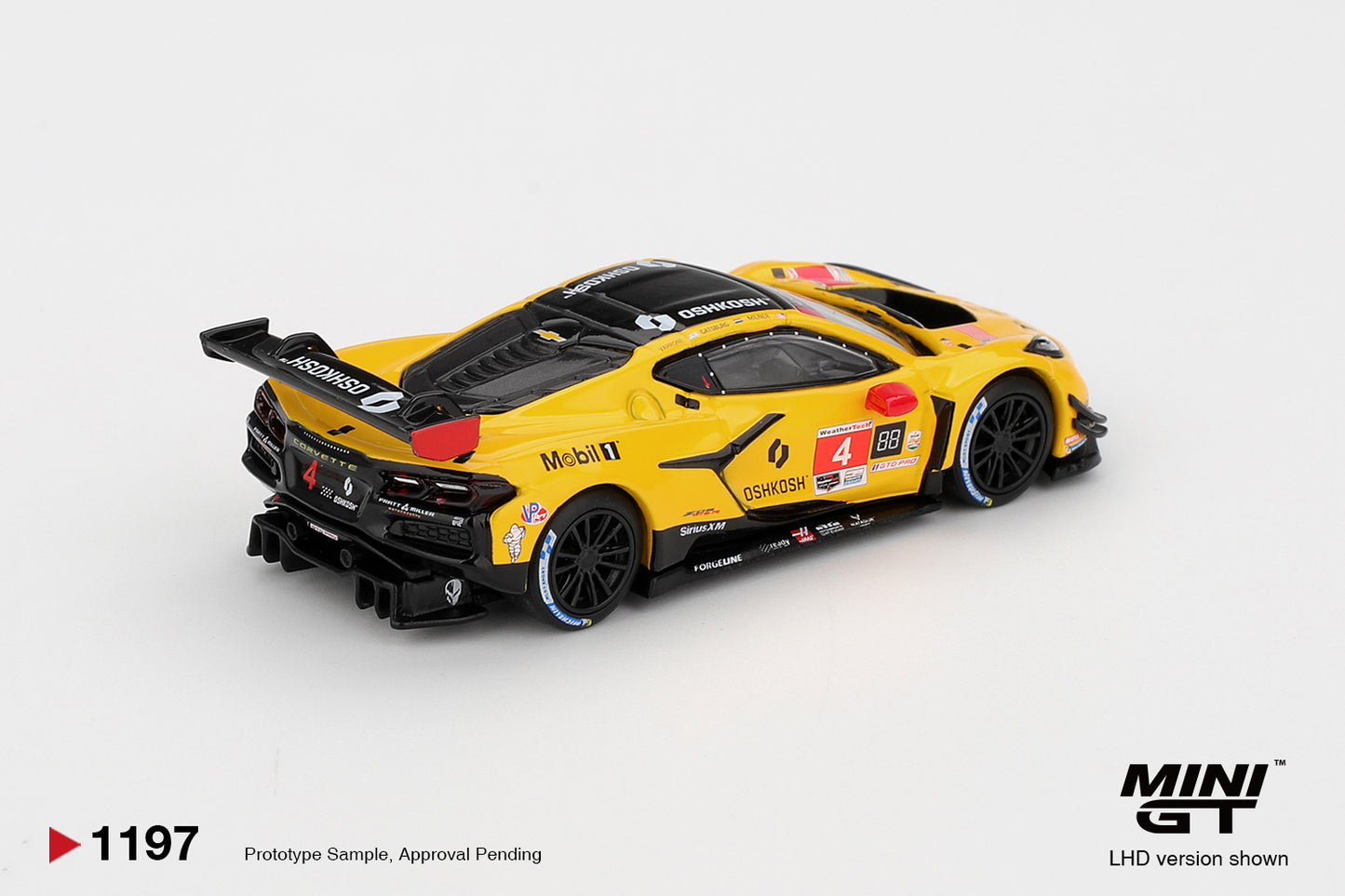 Chevrolet Corvette Z06 GT3.R #4 Corvette Racing by Pratt Miller Motorsports 2025 - MINI GT - Scala 1/64 MGT01197-L
