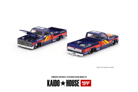 Chevrolet Silverado KAIDO WORKS V2- KAIDO HOUSE Mini GT - Scala 1/64 KHMG099