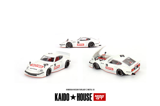 Datsun KAIDO Fairlady Z MOTUL V3 - KAIDO HOUSE Mini GT - Scala 1/64 KHMG064