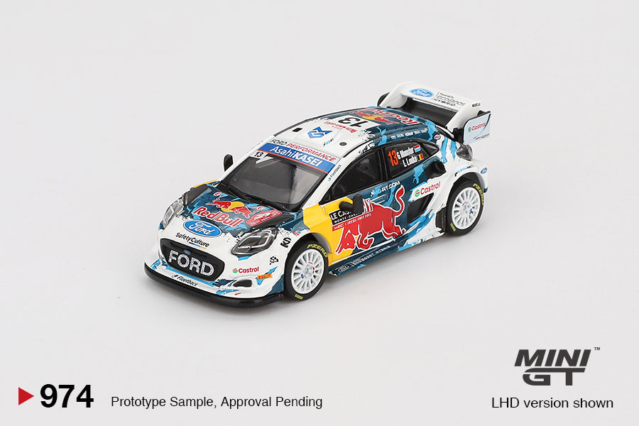 Mini GT - Ford Puma Rally1 #13 M-Sport Ford WRT 2024 Rally Monte Carlo - Scala 1/64 MGT00974-L