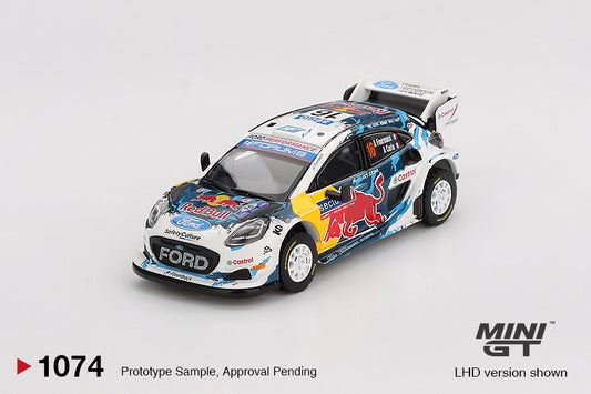Ford Puma Rally1 #16 M-Sport Ford WRT 2024 Rally Finland 3rd Place - Mini GT - Scala 1/64 MGT01074-L