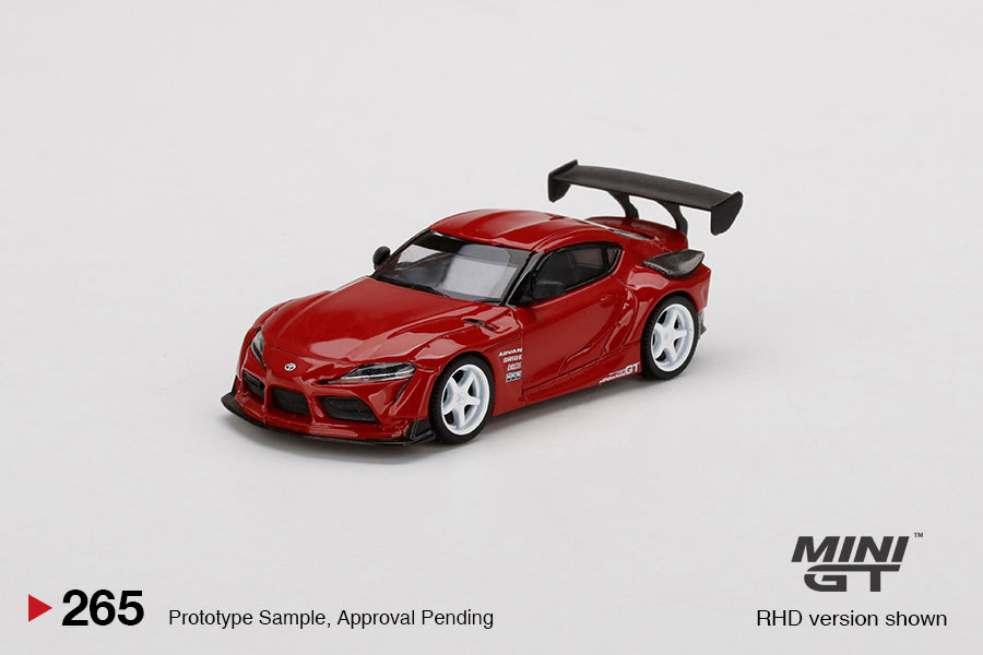 Mini GT - HKS Toyota GR Supra Renaissance Red - Scala 1/64 MGT00265