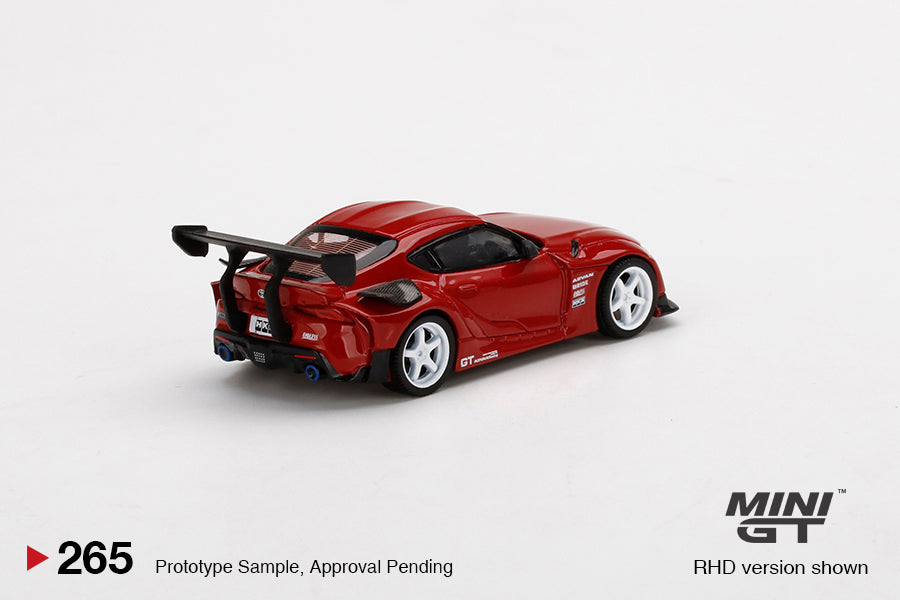 Mini GT - HKS Toyota GR Supra Renaissance Red - Scala 1/64 MGT00265
