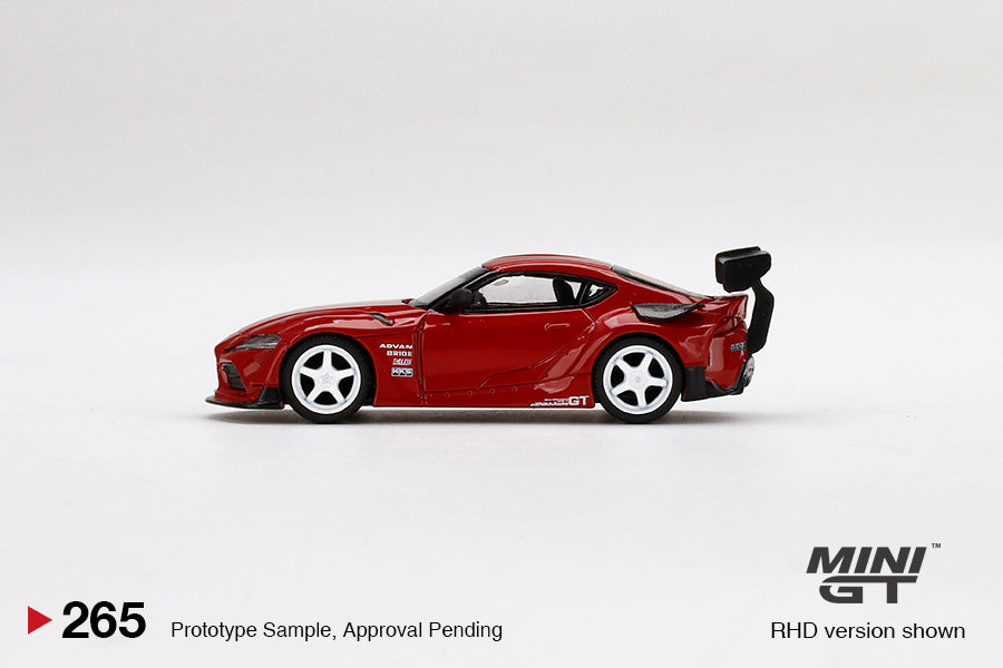Mini GT - HKS Toyota GR Supra Renaissance Red - Scala 1/64 MGT00265