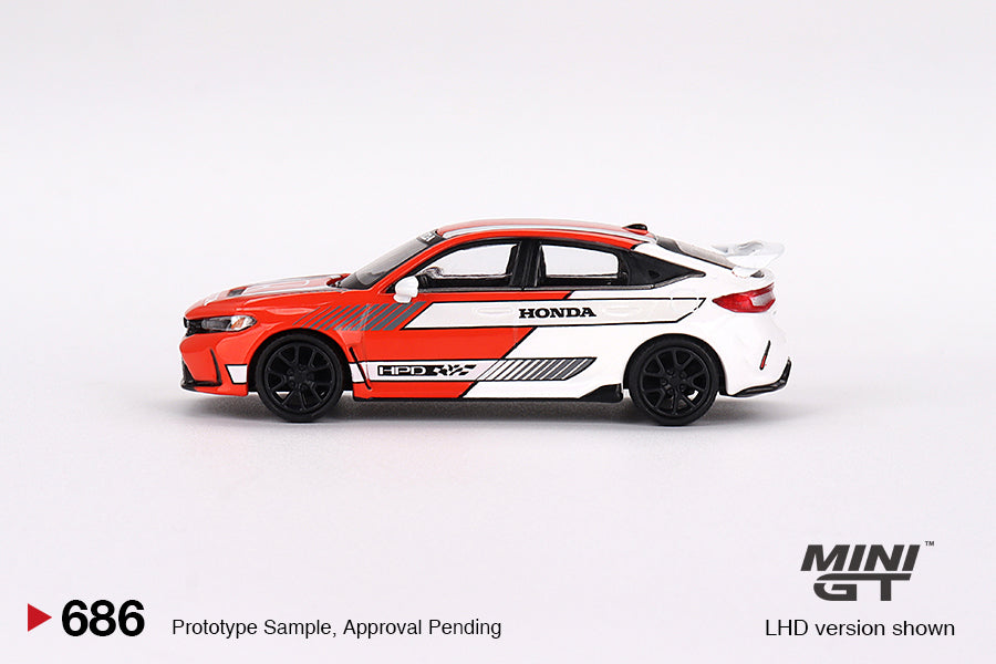 Honda Civic TYPE R 2023 Pace Car Red - Mini GT - Scala 1/64 MGT00686-L