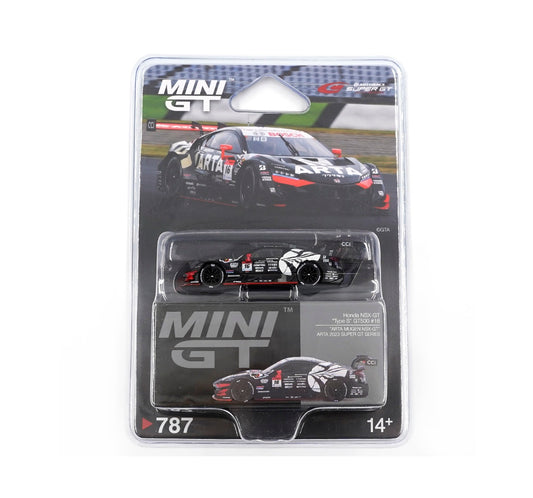 Honda NSX-GT "Type S" GT500 #16 "ARTA MUGEN NSX-GT" ARTA 2023 SUPER GT Series - Mini GT - Scala 1-64 MGT00787-BL Blister Packaging
