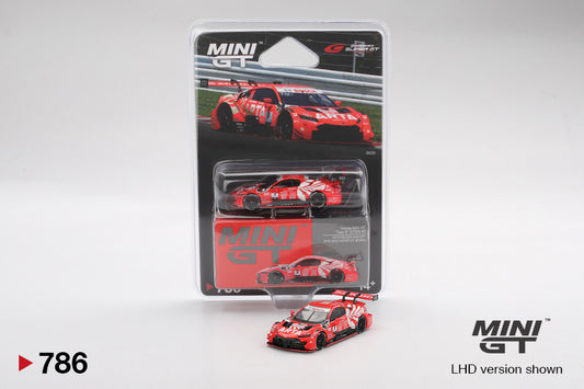 Honda NSX-GT "Type S" GT500 #8 "ARTA MUGEN NSX-GT" ARTA 2023 SUPER GT Series - Mini GT - Scala 1-64 MGT00786-BL Blister Packaging
