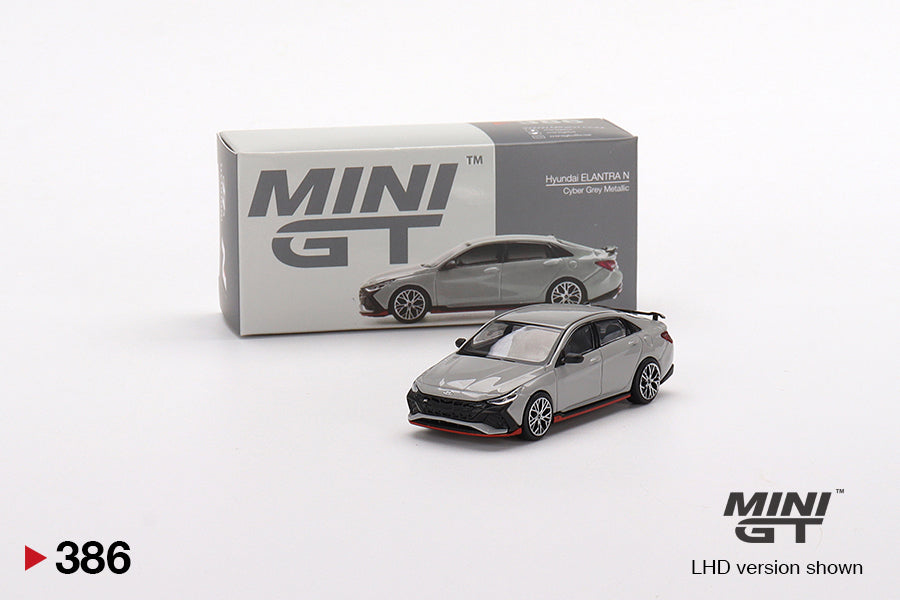 Hyundai Elantra N Cyber Grey Metallic - Mini GT - Scala 1/64 MGT00386-L