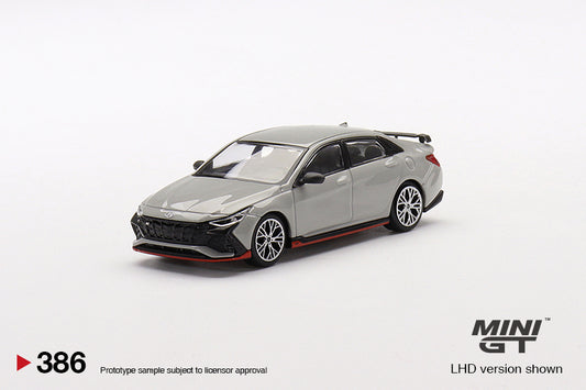 Hyundai Elantra N Cyber Grey Metallic - Mini GT - Scala 1/64 MGT00386-L