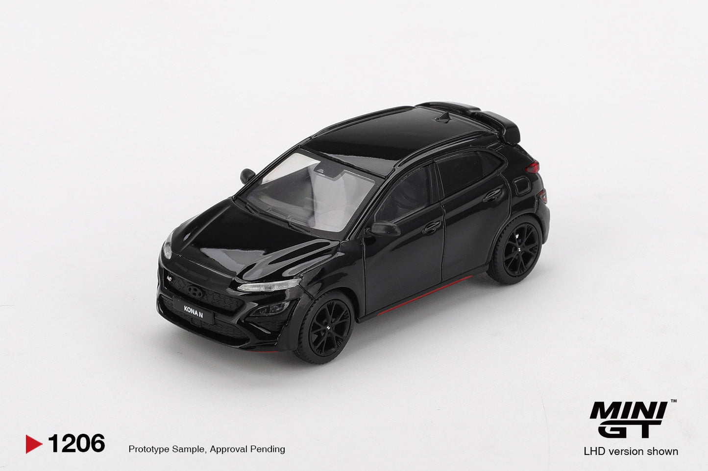 Hyundai KONA N Phantom Black 2022 - Mini GT - Scala 1/64 MGT01206-L