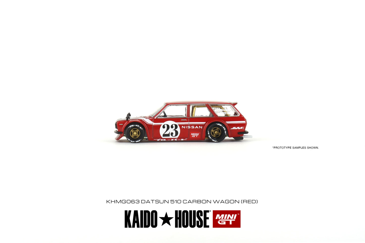 Datsun KAIDO 510 Wagon CARBON FIBER V2 - KAIDO HOUSE Mini GT - Scala 1/64 KHMG063